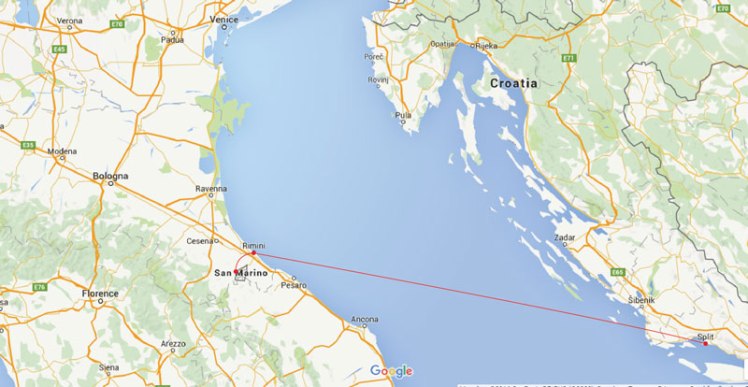 Itália, San Marino e Croácia