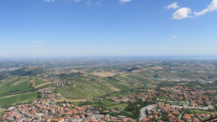 Vista do topo de San Marino