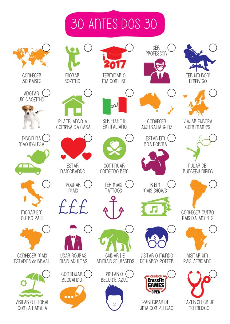 30 antes dos 30