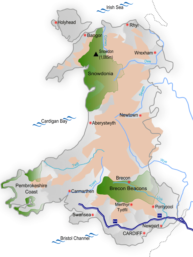 Parques Nacionais em Gales